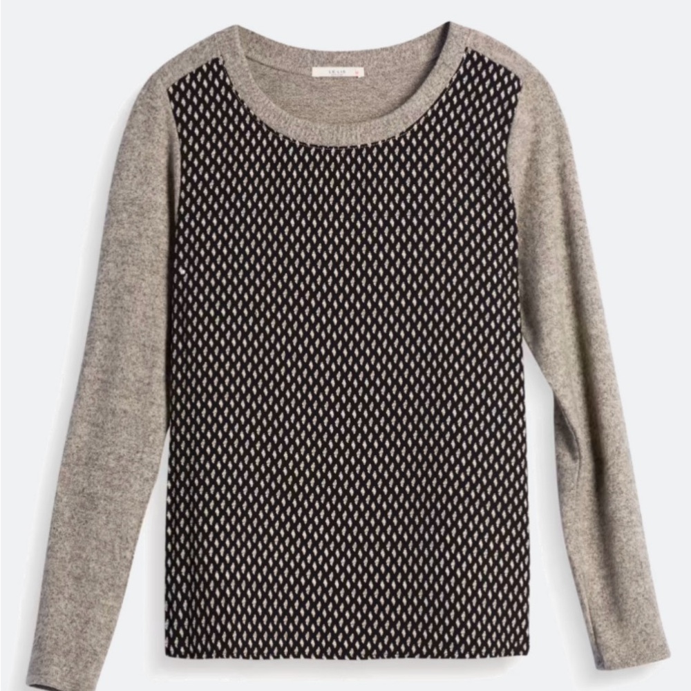 Le Lis Black And Gray Mixed Material Patterned Wo… - image 1